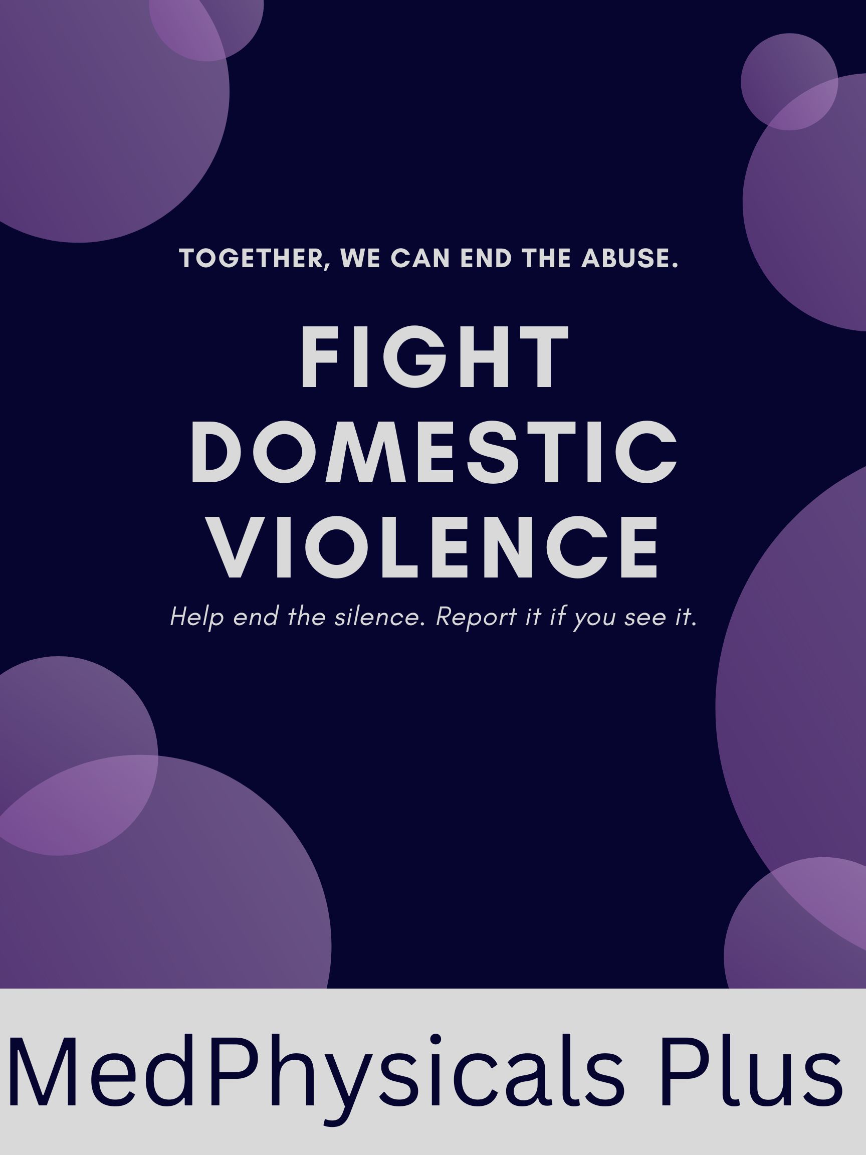 Violet Circles Domestic Violence Awareness Poster